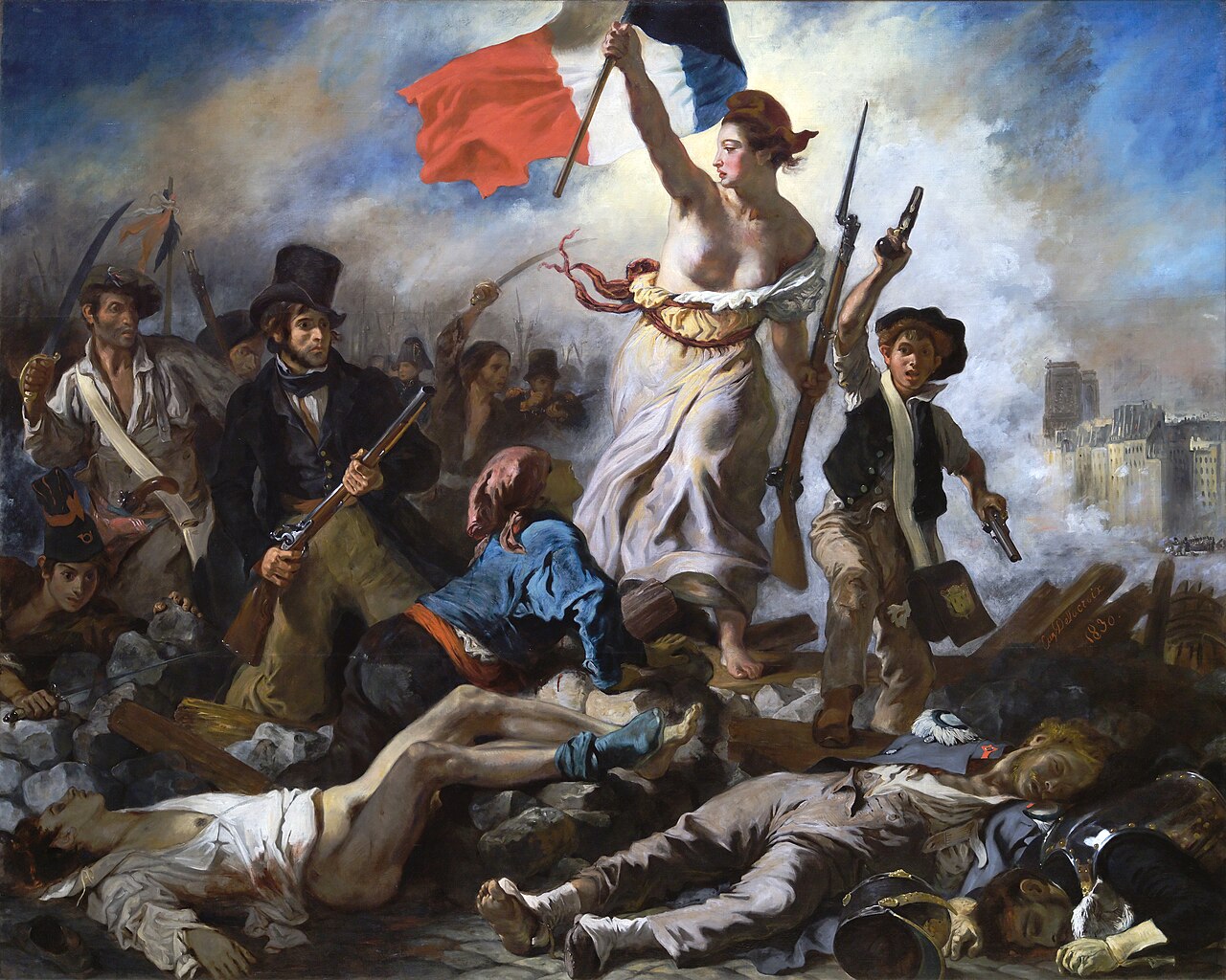 Le 28 juillet 1830. La Liberté guidant le peuple – Eugène Delacroix 1798-1863