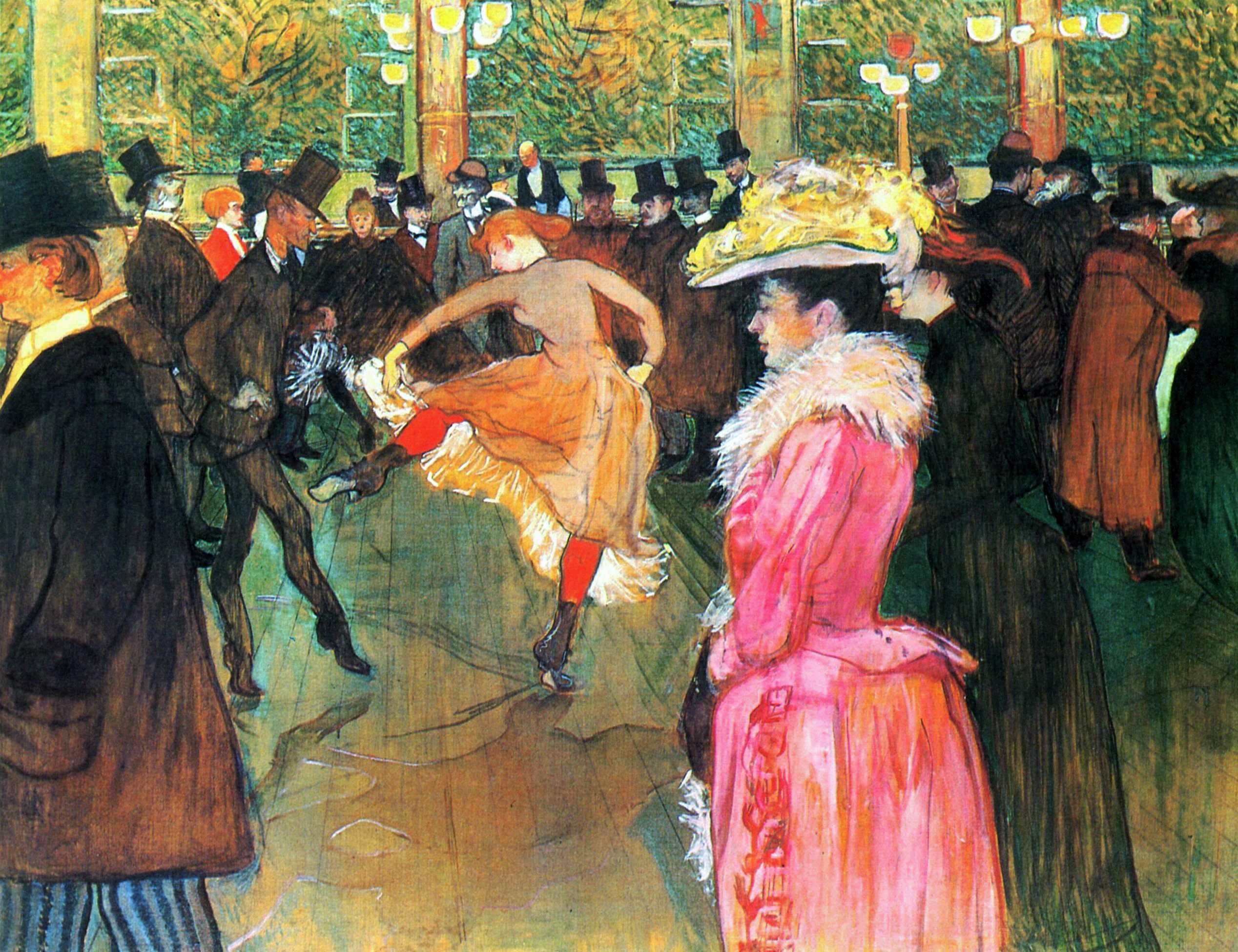 Au Moulin Rouge - La Danse 1889-1890 - Henri de Toulouse-Lautrec 1864-1901