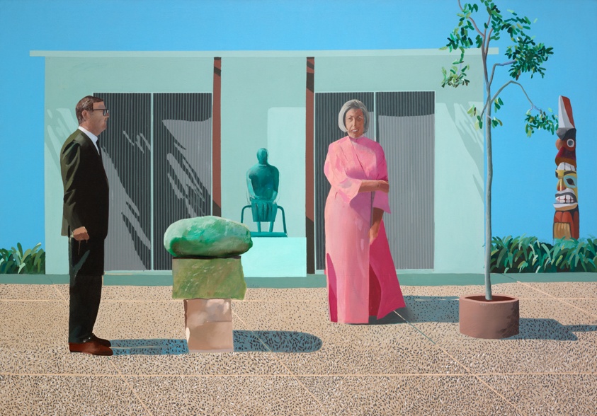 Collectionneurs américains (Fred et Marcia Weisman) (1968), David Hockney (1937-2026)